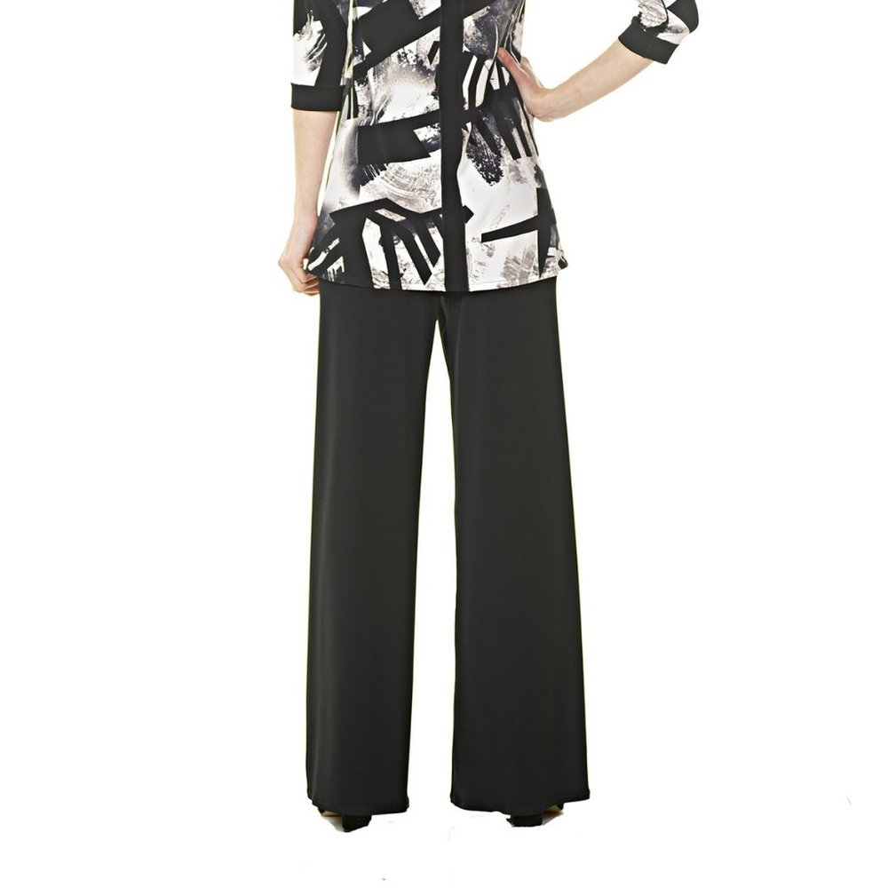 EvaVarro Wide Leg Pants Elastic Waist Size L